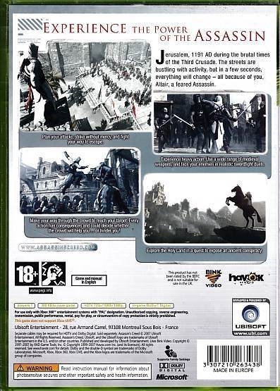 Assassin\'s Creed - XBOX 360 (B Grade) (Genbrug)